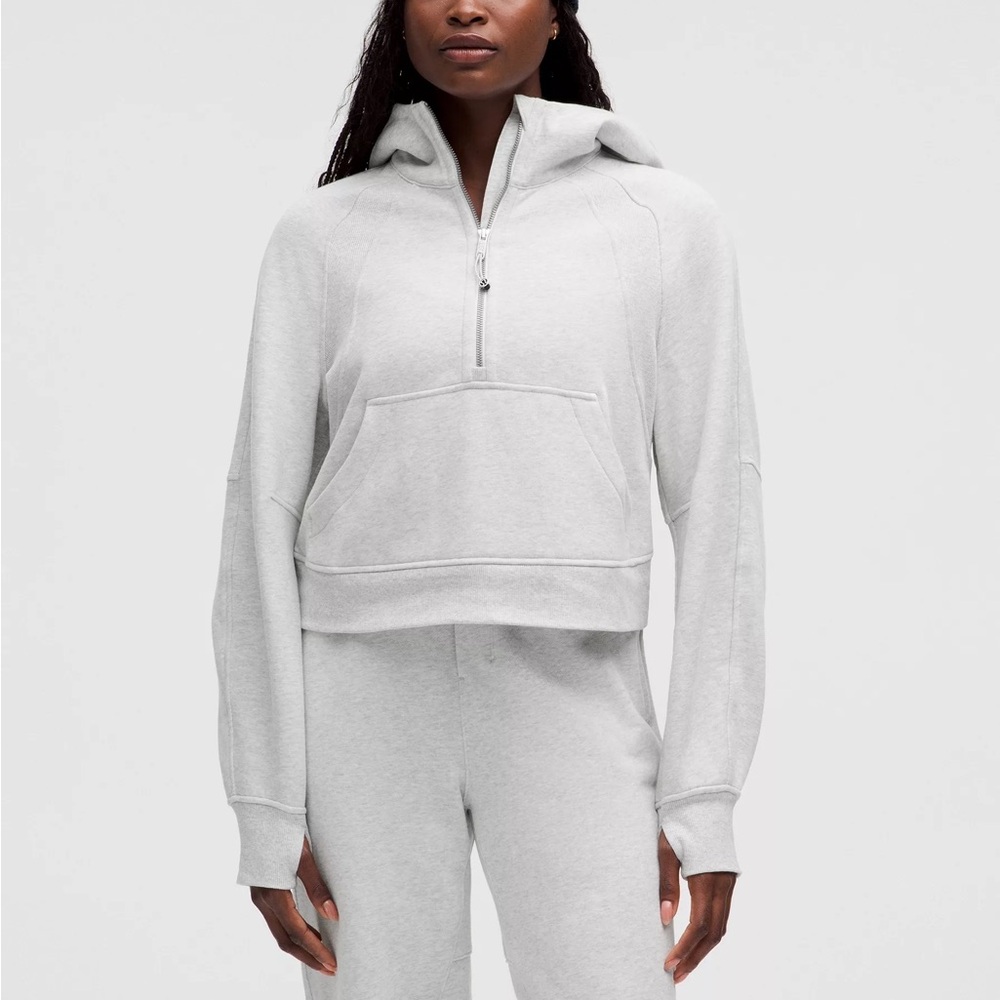 LULULEMON HALF ZIP GREY HOODIE